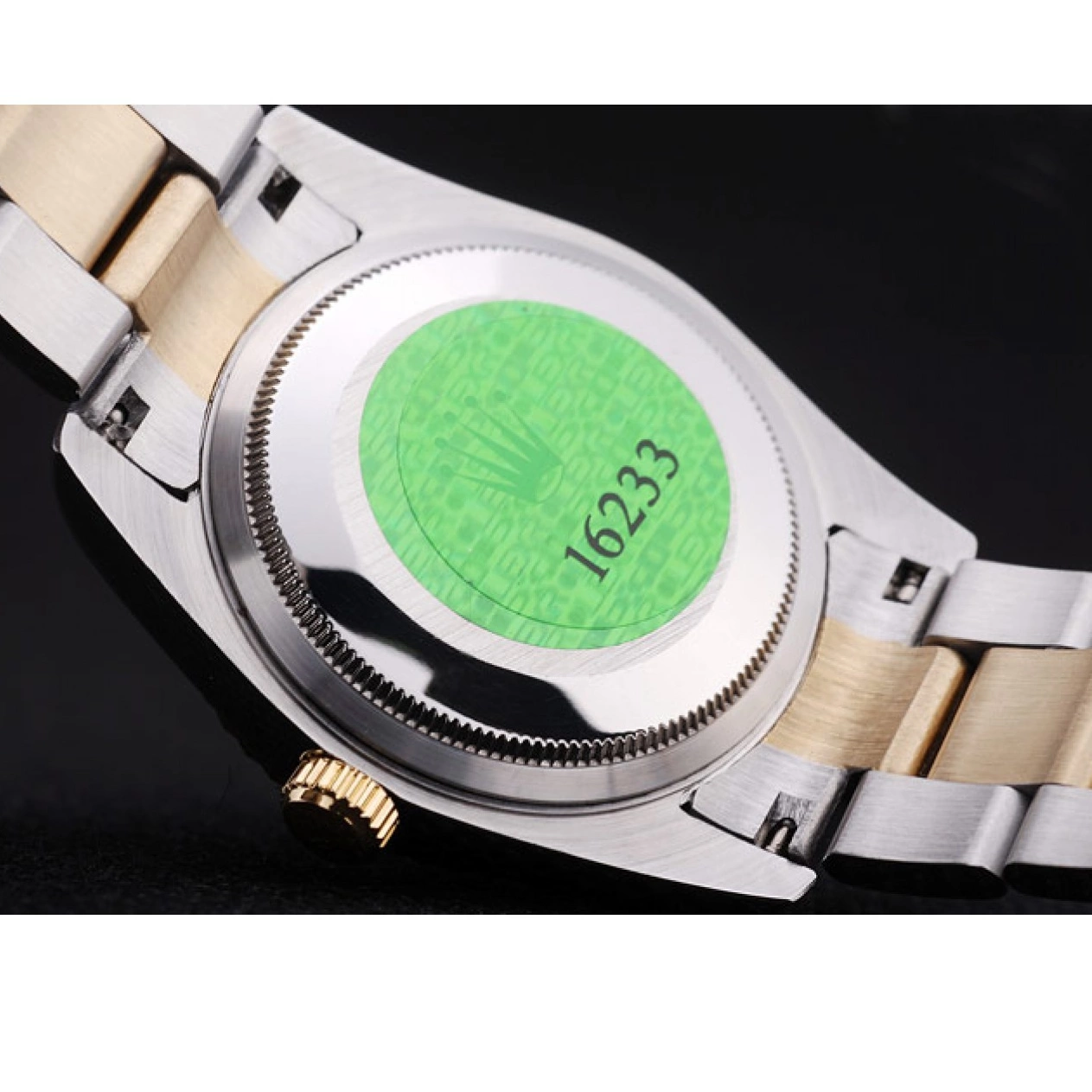 Aaa replica watch Ribbed 7460 Grey Dial Rolex Datejust Bezel 0516